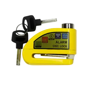 20251130 1332 Yellow Alarm Disc Lock remix 01kba39z50fwf90m8d2nbgg939 1 300x282 - قفل دیسک آژیردار
