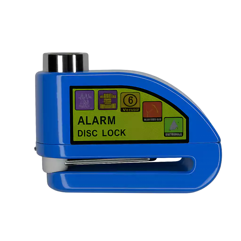 20251130_1338_Alarm Disc Lock_remix_01kba3ndrcfe8szdd5apf9fra0 قفل دیسک آژیردار - تصویر 2